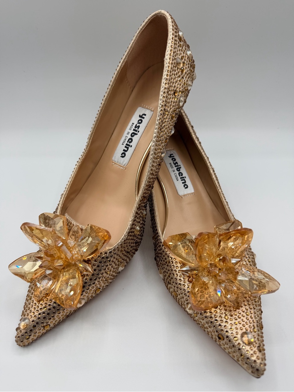 Gold Cinderella Shoes